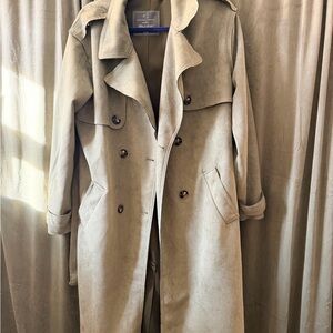 Black Label Elegant Tan Trench Coat